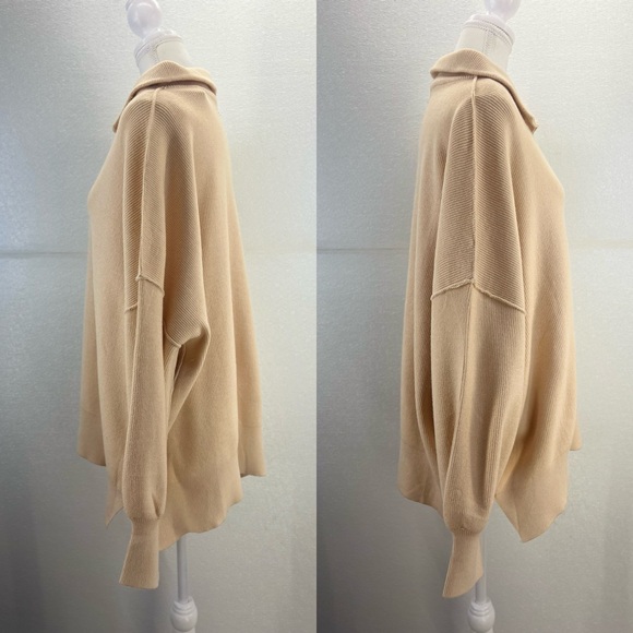 NWT Womens Long Sleeve Button Up Drop Shoulder Sweaters Fall Oversized - Picture 15 of 17